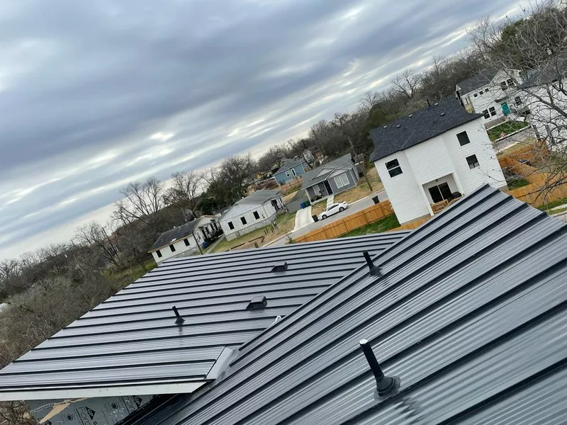 Standing seam metal roof panels with vents for Skylight Repair in Morris